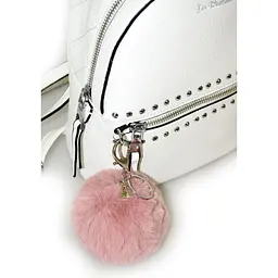 Брелок Yes з пушком Powder Fluffy, 9 см, попелясто-рожевий (558115) - мініатюра 2