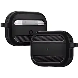 Силіконовий чохол Primo Rubber для навушників AirPods 3 (MME73) Black - мініатюра 2