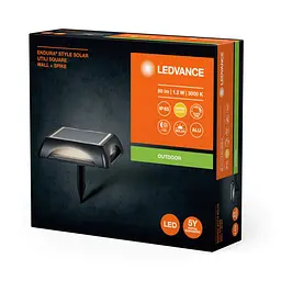 LEDVANCE Світильник LED 1.2Вт 3000K 60Лм фасадний автономний ENDURA STYLE ROUND SOLAR UTILI чорний - мініатюра 5