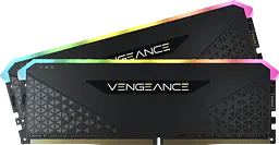 Оперативна пам'ять Corsair 32GB (2x16GB) DDR4 3200MHz Vengeance RGB RS Black (CMG32GX4M2E3200C16) Б/В