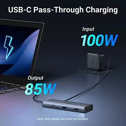 Хаб USB 3.2 Type-C ->2xUSB-A 3.2/2xUSB-C 3.2 10Гбіт/с/ 2xHDMI 4K60Гц PD 100Вт,сірий CM498 Ugreen - мініатюра 3