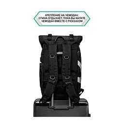 Рюкзак міський Ozuko 9066 15.6" USB 26 л чорний (16199) - мініатюра 5