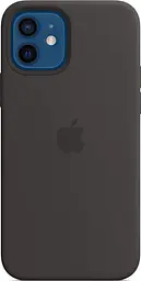 Чохол оригінальний силіконовий Silicone Case MM2A3ZM/A MagSafe (Original) для Apple iPhone 12/12 Pro (6.1") Black - мініатюра 8