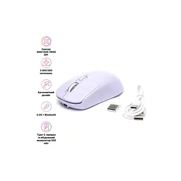 Мишка Hölmer MW-02OF Wireless/Bluetooth Purple (MW-02OF) - мініатюра 2