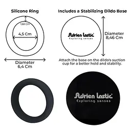 Упряж для страпона Adrien Lastic Lastic Strap-On (розово-чорний) - мініатюра 7