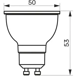 LED лампа Titanum MR16 6W GU10 4100K (TLMR1606104) - мініатюра 3