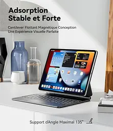 Клавіатура Earto для iPad Pro 12.9, клавіатура Magic Style для iPad Pro 12.9 - мініатюра 2