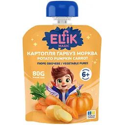 Пюре Elfik Magic Картопля-гарбуз-морква 80 г