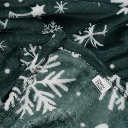 Плед Ardesto Christmas Flannel 160х200 см 100% поліестер ялинки pbe0050483 - мініатюра 5