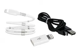 Набор Кабель SuperCalla на магнитах и ​​Адаптер Lightning - Micro USB и Кабель USB-microUSB (vol-1016)