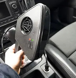 Автомобільний керамічний обігрівач салону Bottari Cyclone від прикурювача (автодуйка) тепловентилятор 2 в 1, 12V 150W - мініатюра 9