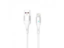 Кабель SkyDolphin S06L LED Smart Power USB - Lightning 1м, White (USB-000555)