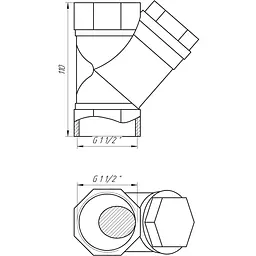 Фільтр грубого очищення Solomon 1 1/2″ 8011 (8017) 000001453 - мініатюра 3