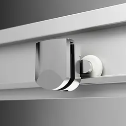 Душова кабіна Am.Pm Gem Square Slide 90x90 см без піддону хром матовий W90UG-403-090MT, Хром матовий, Універсальна, прозрачний, хром матовий - мініатюра 7