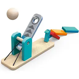 Динамічний конструктор Hape Ефект доміно Фабрика роботів 122 елементів (E1057) - мініатюра 3