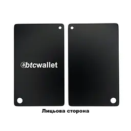 Металеві пластини Btcwallet Black Plate для зберігання сід-фрази, 2 штуки + кріпильний болт - мініатюра 5