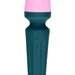Вібратор Loveline Mini Wand Ancient Sea 11 см (синій) - мініатюра 15