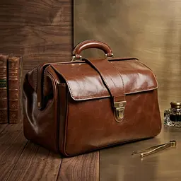 Саквояж з натуральної шкіри Tony Perotti Italico 8051 (90625) коньячний - мініатюра 5