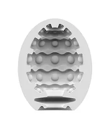 Мастурбатор яйце Satisfyer Egg Single Bubble білий - мініатюра 2
