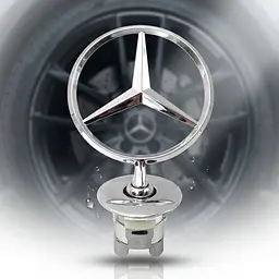 Емблема приціл на капот Mercedes-Benz Хром W124 W210 W202 W203 W204 W221 W211 W212 W222 металл (OEM a2218800086) - мініатюра 5