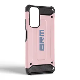 Чехол для Xiaomi Redmi Note 12S 4G, Panzer, розовый, противоударный, бронированный, милитари, панель-накладка, защита всего корпуса, защита дисплея и камеры, термополиуретан (TPU) + поликарбонат (PC), ArmorStandart (ARM71478) - мініатюра 2