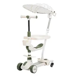 Детский самокат 5 в 1 Bambi JR3-167-5BC-GR, музыка, колеса светятся