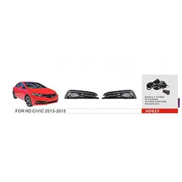Протитуманні фари Honda Civic 2013-2015 H11-12V 55W з проводкою Комплект (HD-623) - мініатюра 2
