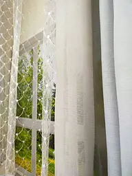 Тюль кухня сіра зі шторками 400х170 - мініатюра 3