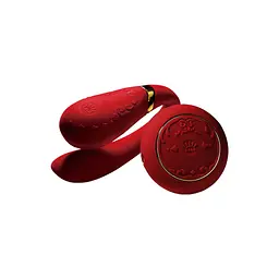 Смартвібратор для пар Zalo Fanfan Bright Red з пультом ДК