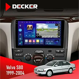 Штатна магнітола Volvo S80 1999-2004 Decker D9-009 4x64, DSP, 4G, 2k Decker (НФ-00008468)