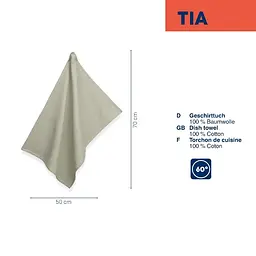 Кухонний рушник KELA Tia, димчато-зелений, 70x50 см - мініатюра 2
