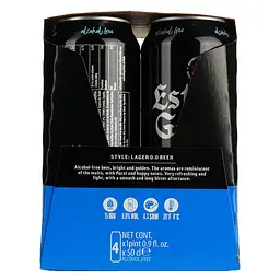 Набір упаковка пива Estrella Galicia Especial безалкогольне світле 0.0% 2 л (0.5 л з/б x 4 шт.) - мініатюра 6