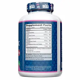 Вітаміни та мінерали Haya Labs Calcium Magnesium and Zinc with Vitamin D, 90 таблеток - мініатюра 2
