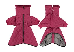 Теплий зимовий одяг для собак Wan Talk Winter Warm High Collar Dog Bordo Clothes з високим коміром, M - мініатюра 2