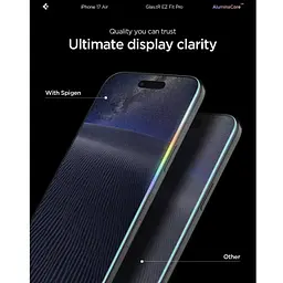 Скло захисне Spigen Glas.tR EZ Fit Pro HD iPhone 17 Air (AGL09870) - мініатюра 5