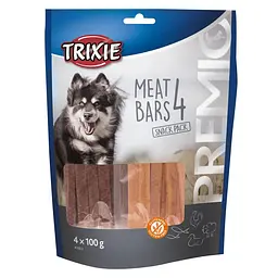 Ласощі для собак Tixie PREMIO 4 Meat Bars 4 x 100 г (курка, качка, баранина, лосось) - мініатюра 2