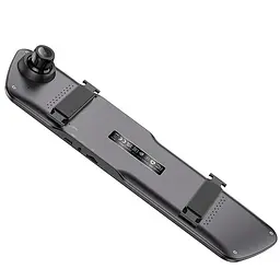 Автомобільний відеореєстратор дзеркало Hoco DV4 4.5-inch display with rear camera (1080P+720P) Iron gray - мініатюра 4