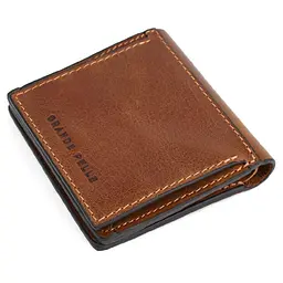 Портмоне Lettera з монетницею теракот GRANDE PELLE 10х10х2.5 см acs0032093 - мініатюра 5