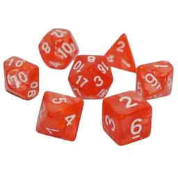 Набір кубиків Pearl 7 Dice Set - Coral, 7 шт. (g7dpearl21)