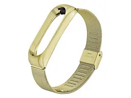 Ремешок BeCover Metal for Xiaomi Mi Band 4/3 Gold (704653)