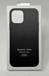Чохол оригінальний силіконовий Silicone Case MM2A3ZM/A MagSafe (Original) для Apple iPhone 12/12 Pro (6.1") Black - мініатюра 2