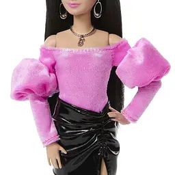 Лялька Barbie Deluxe Style Pink & Black рожевий топ і чорна спідниця (JJN76) - мініатюра 4