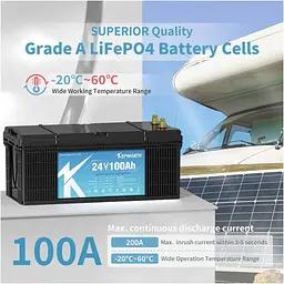 Акумулятор Kepworth LiFePO4 24V 24V/100Ah/2400Wh [113743] - мініатюра 5