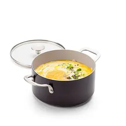 Каструля з кришкою KitchenAid АС, 20 см, 3,11 л, з керам покриттям, матовий чорний (CC010147-001) - мініатюра 3