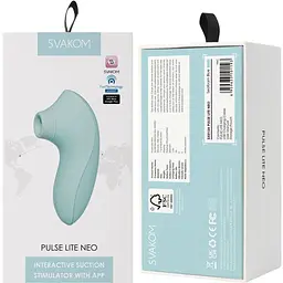 Вакуумний стимулятор Svakom Pulse Lite Neo Зелений - мініатюра 6