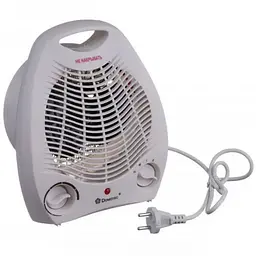Тепловентилятор електричний дуйчик білий Domotec MS-5901 2000Вт