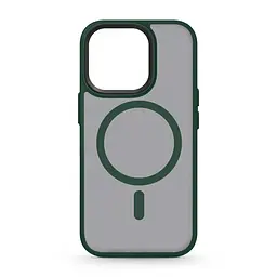 Чехол для Apple iPhone 13 Pro, Uniq MagCase, зеленый, противоударный, панель-накладка с MagSafe, ударопрочный TPU+PC, с магнитом MagSafe, поддержка полноценной беспроводной зарядки, ArmorStandart (ARM75327)