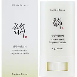 Матуючий сонцезахисний засіб для матування Beauty of Joseon Matte sun stick Mugwort + Camilia SPF 50+ 18 г