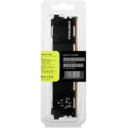 Модуль пам'яті для комп'ютера DDR4 16GB 3600 MHz Black Prologix (PRO16GB3600B4) - мініатюра 5