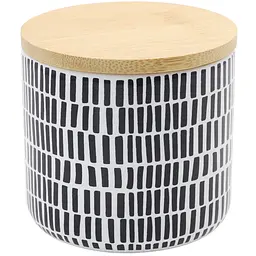 Ємність для зберігання МВМ My Home, 450 мл, сіра (KP-16 S GRAY/WOOD)